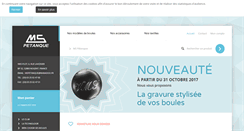 Desktop Screenshot of ms-petanque.com